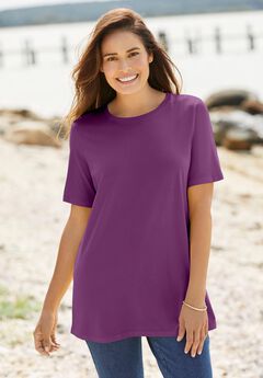 Perfect Short-Sleeve Crewneck Tee