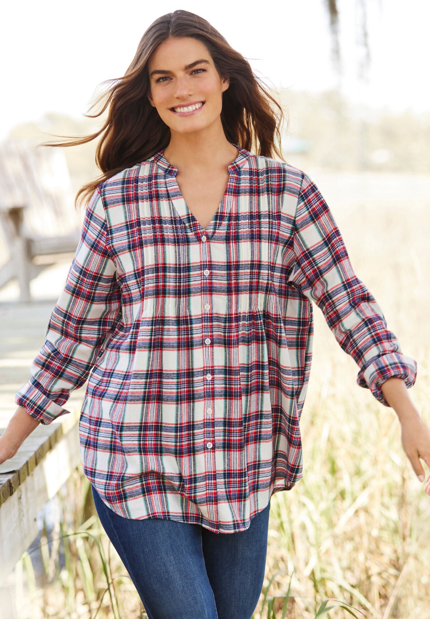 Flannel shirt women 2025