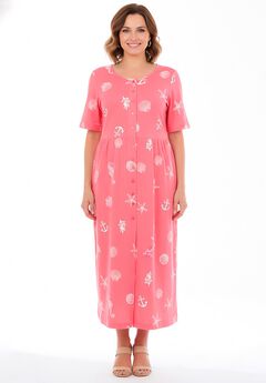 Stamped Empire Waist Dress