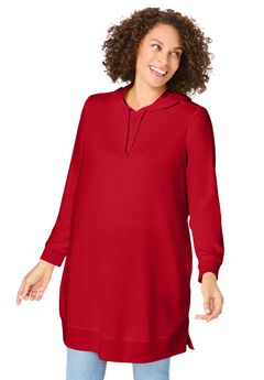 Longer-Length Hoodie Sweatshirt.