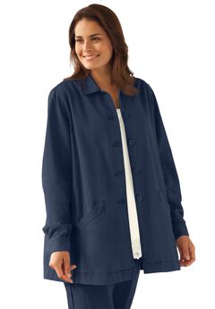 Pleat-Back Denim Jacket