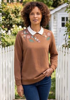 Layered-Look Sweatshirt