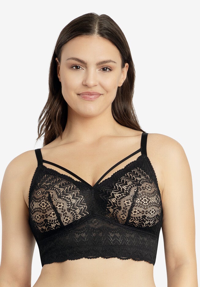 Mia Lace Bralette, BLACK, hi-res image number 0