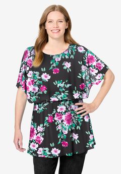 Miracle Mesh Blouson Tunic