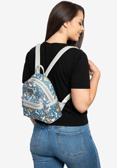 Loungefly x Disney Dogs Mini Backpack Handbag All-Over Print 101 Dalmatians, , alternate image number null