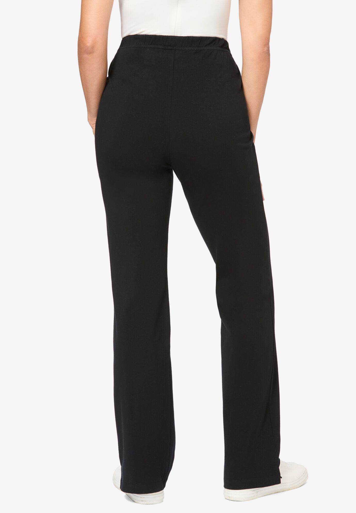 Bootcut cotton pants outlet