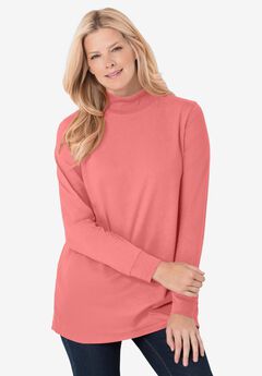 Perfect Long-Sleeve Mockneck Tee
