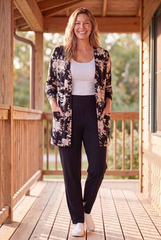 All-Day No-Roll Straight-Leg Knit Pant