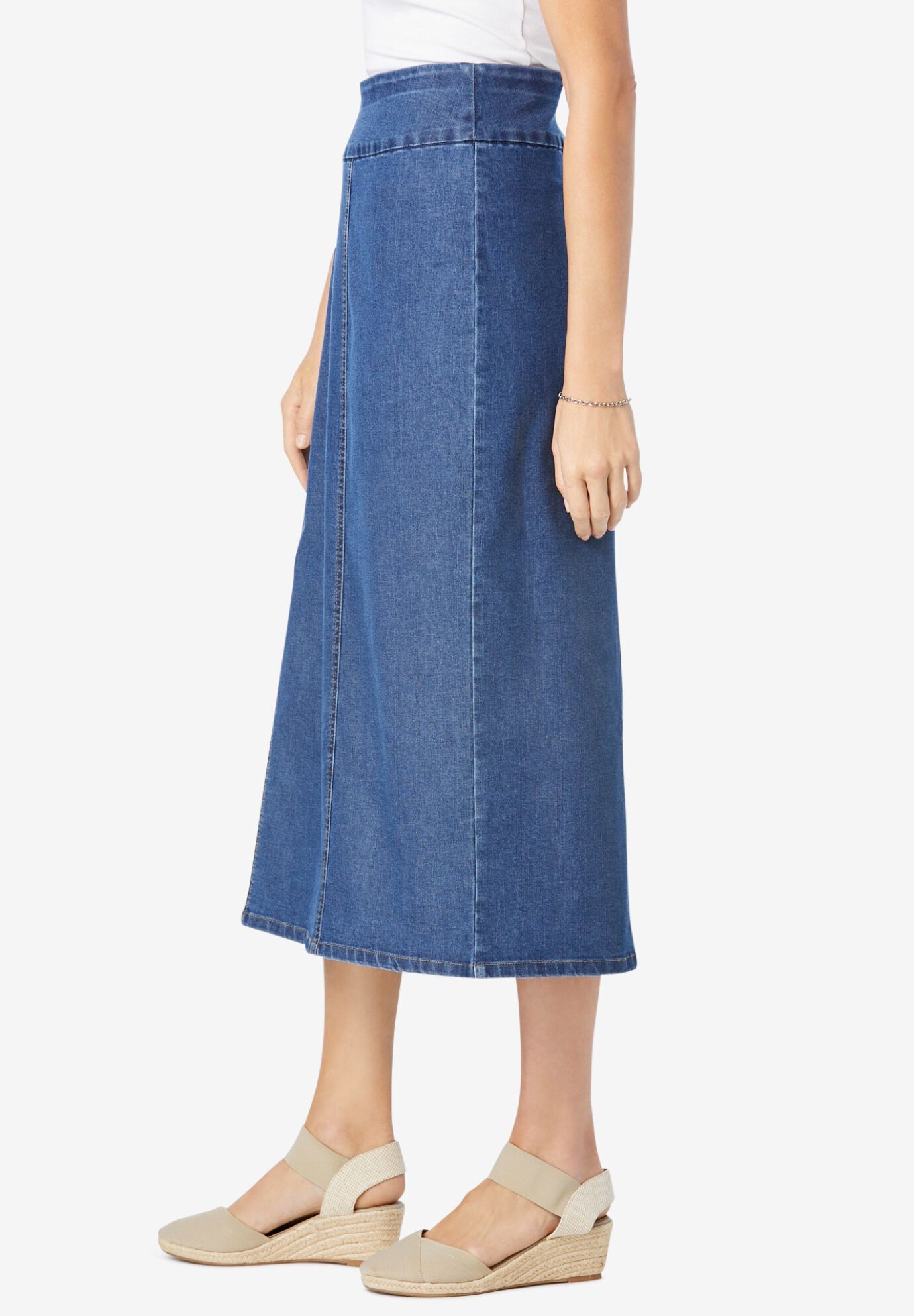 Pull on denim skirt hotsell