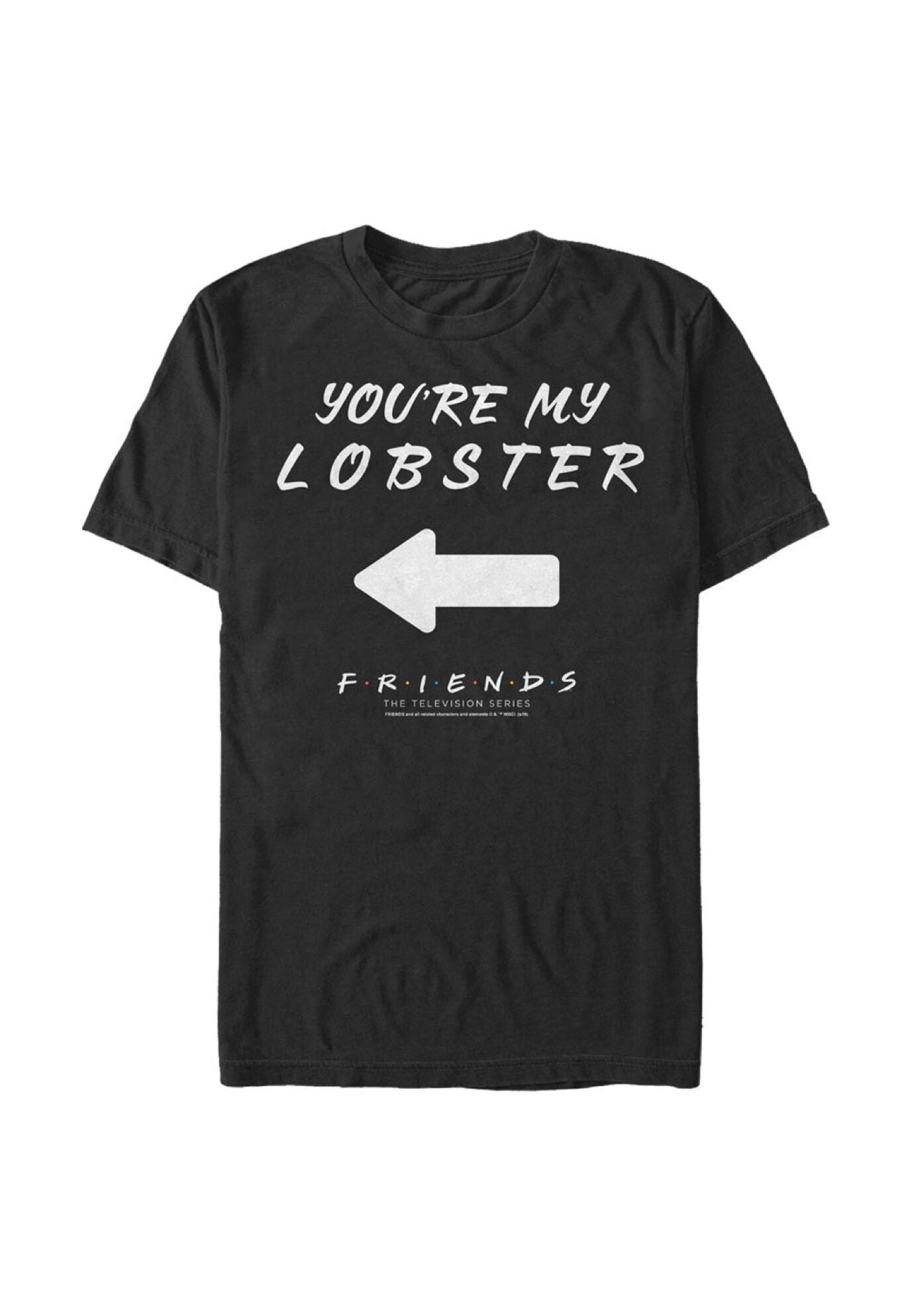 Im His Lobster Relaxed Fit Boyfriend T-Shirt, BLACK, hi-res image number 0