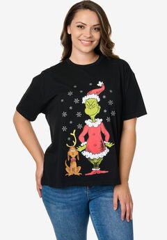 The Grinch & Max Christmas T-Shirt Black