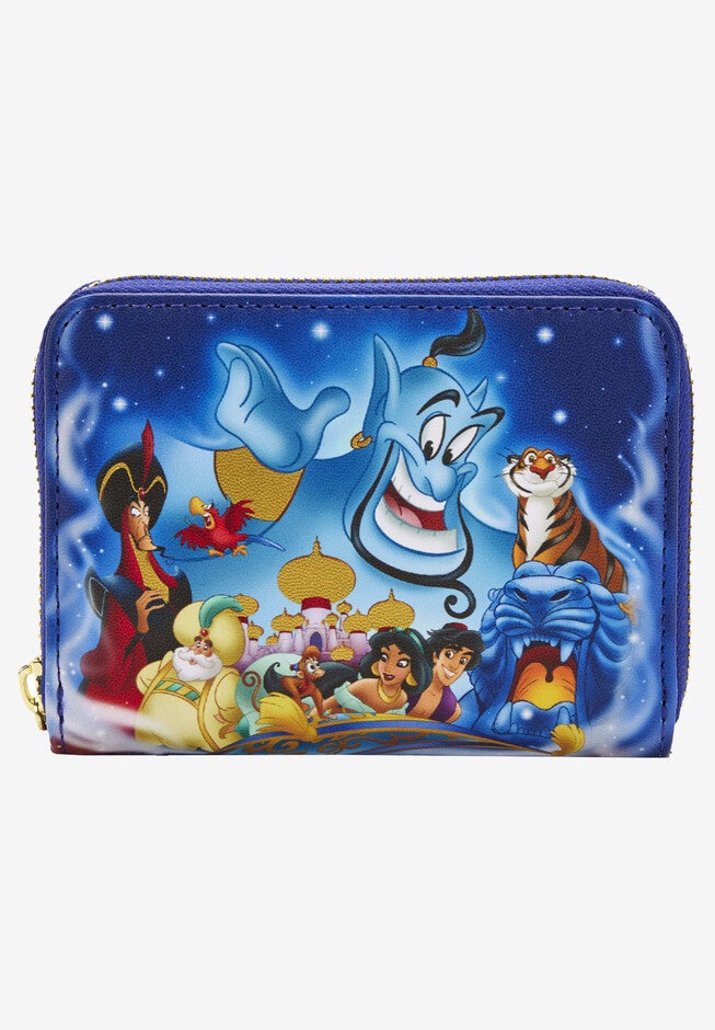 Loungefly X Disney Zip Around Wallet Aladdin Jasmine A Whole New World, PURPLE, hi-res image number null