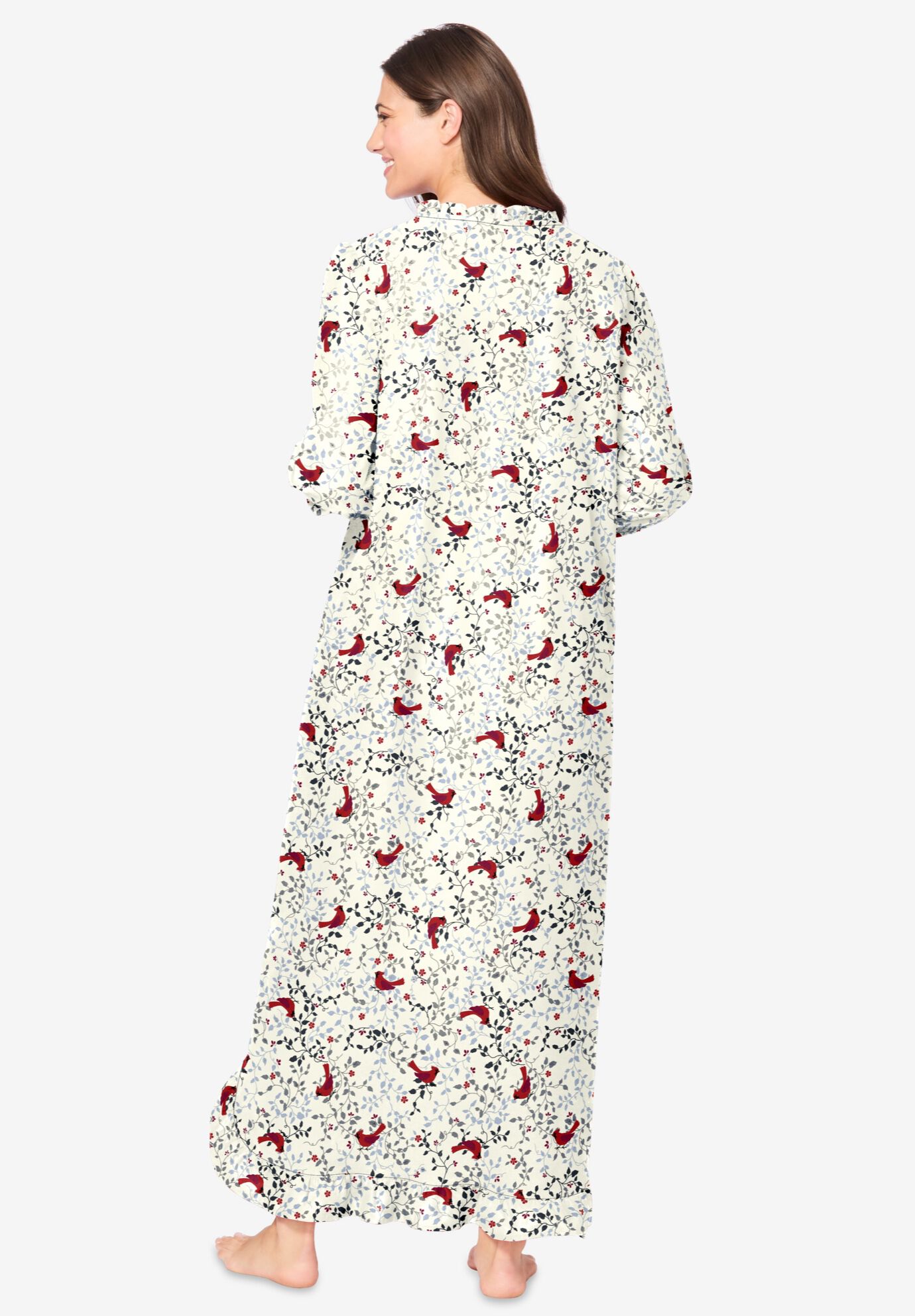 Cozy Long Flannel Nightgown for Women 4428783 Woman Within