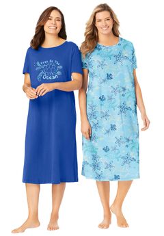 2-Pack Long Sleepshirts