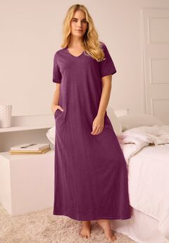 Plus Size Cotton Dresses With Sleeves
