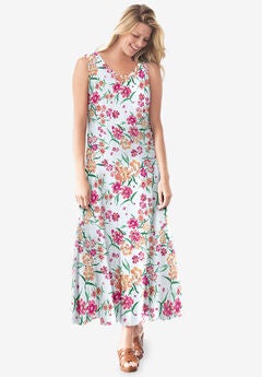 Sleeveless Crinkle Dress