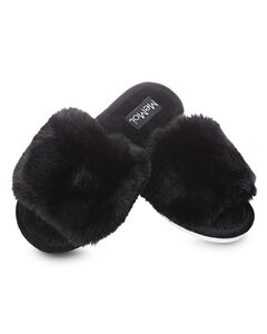 The Bette Plush Open-Toe Slipper