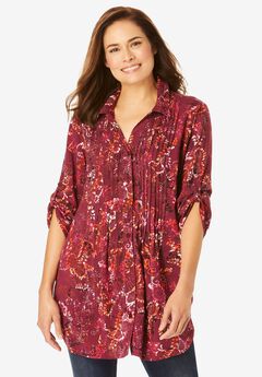 Plus Size Soft Knit Business Casual Blouses