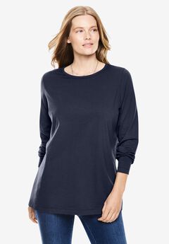Perfect Long-Sleeve Crewneck Tee