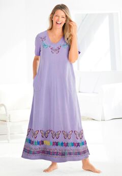 V-Neck Short Sleeve Maxi T-Shirt Lounger