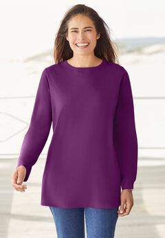 Perfect Long-Sleeve Crewneck Tee