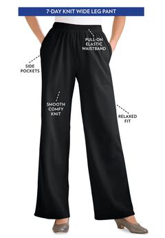 7-Day Knit Wide-Leg Pant
