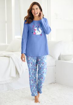 Long Sleeve Knit PJ Set