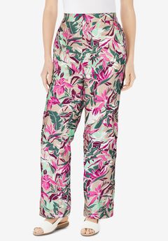 Straight Leg Linen Pant