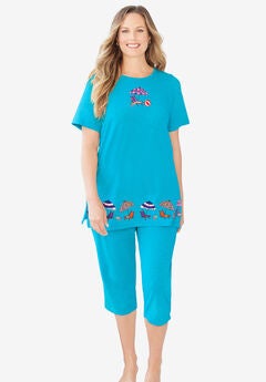 Plus Size Capri Pant Sets