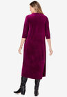 Pintuck Velour Dress, , on-hover image number null