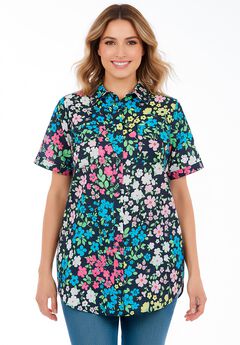 Short-Sleeve Cotton Campshirt