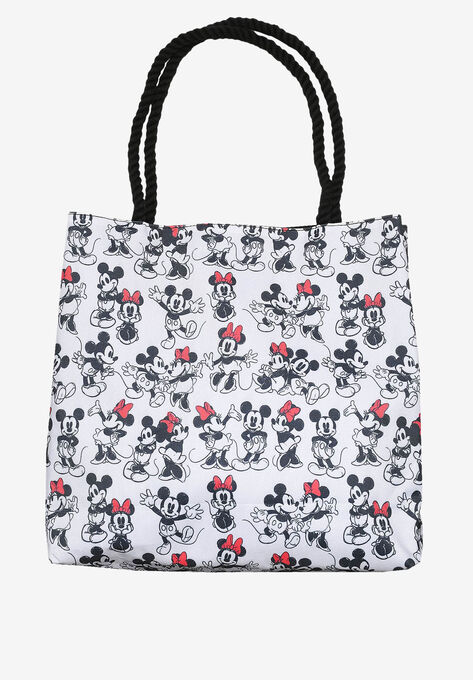 Disney Mickey & Minnie Mouse Tote Bag Carry-On Travel Beach Bag, , alternate image number null