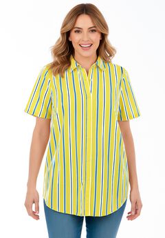 Plus Size Yellow Tunic Tops