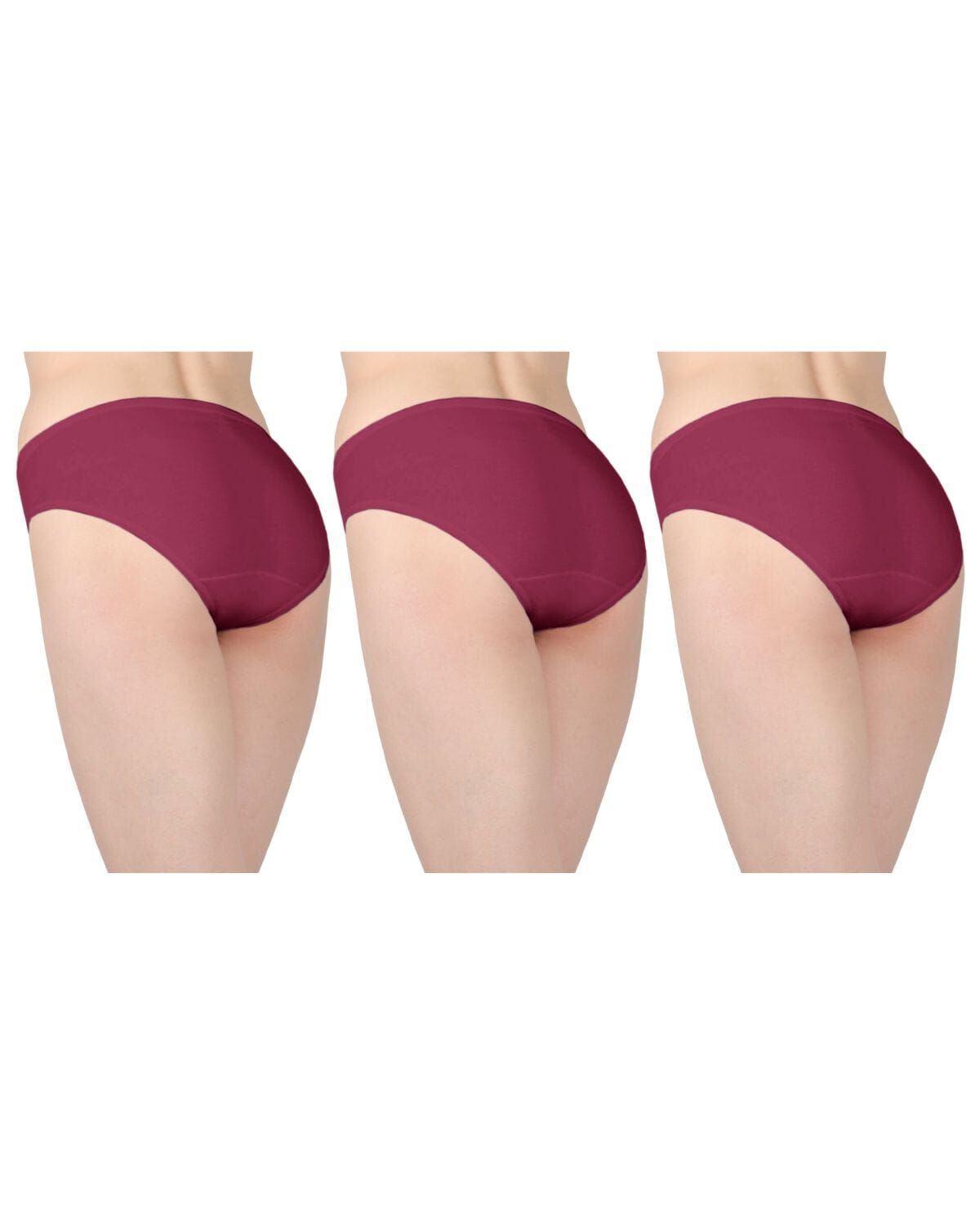 Combed Cotton Basic Hipster Panties 3 Pack, ROSEBUD, alternate image number 3