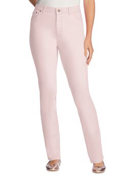 Straight-Leg Stretch Denim Five-Pocket Jeans