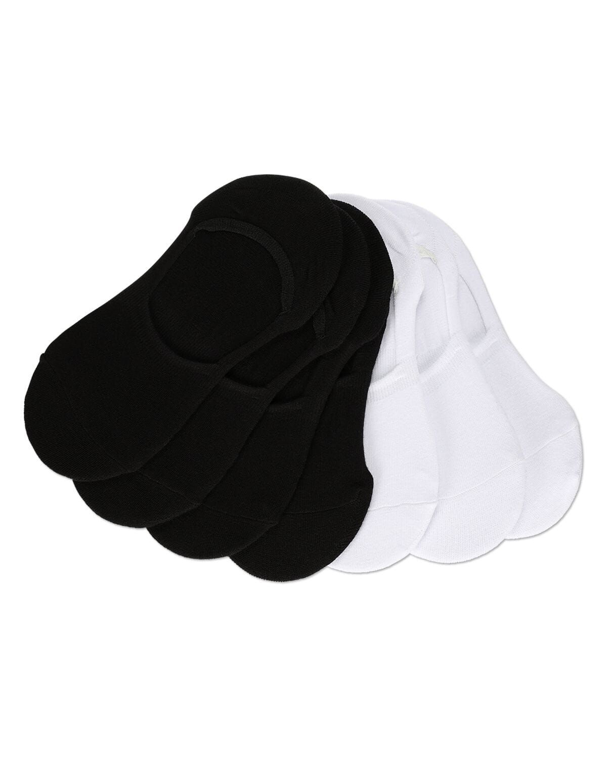 High-Cut Cotton Blend Sneaker Liner 7 Pack, BLACK WHITE, alternate image number 2