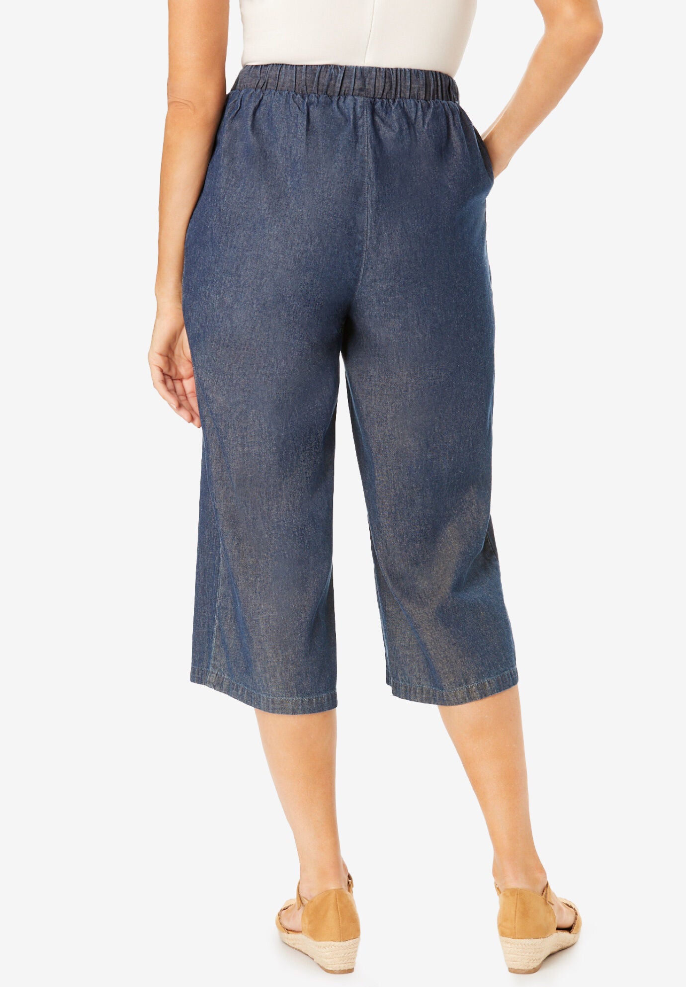 Women s Plus Size Capris Woman Within Woman Within