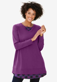 Layered Look Sweatshirt