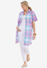 Longer-Length Button-Front Tunic, , alternate image number null