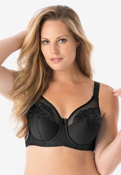 Elila® Embroidered Microfiber Underwire Bra 2401