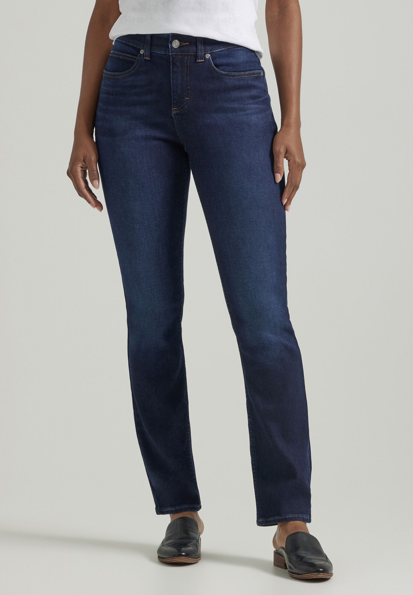 Ultra Lux Comfort With Flex Motion Stright Leg Jean Jean, MAIN THRILL, hi-res image number 0