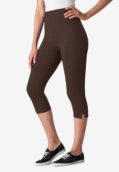 Stretch Cotton Capri Legging