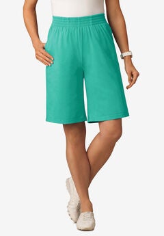 Elastic-Waist Knit Short