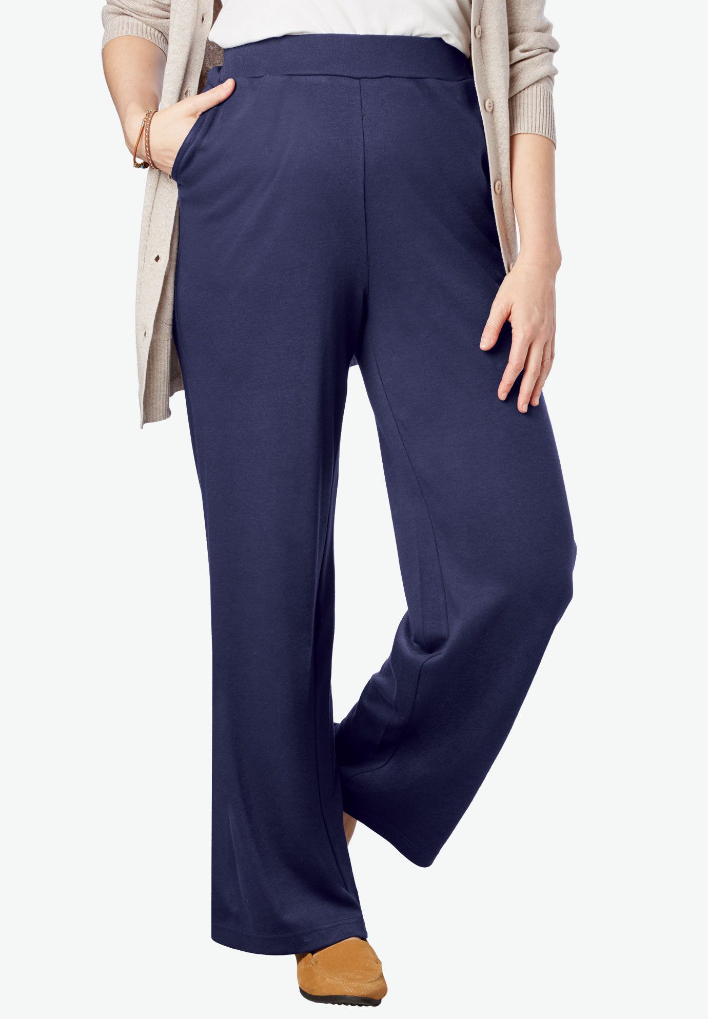 woman within 7 day knit pants