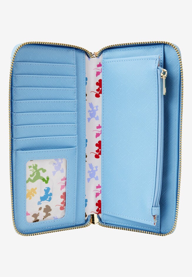 Loungefly X Disney Mickey & Friends Waving Zip Around Clutch Wallet, , alternate image number 3