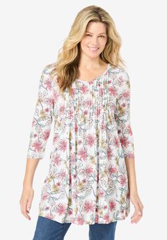 Plus Size V Neck Tunics
