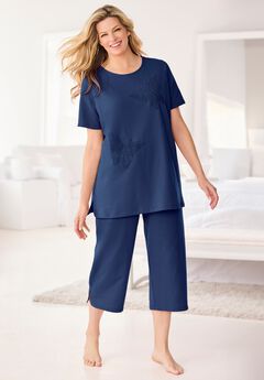 Dreams & Co® 2-Piece Applique Capri