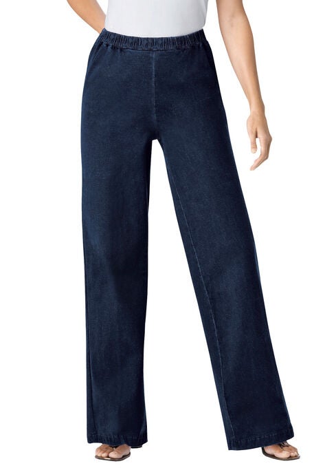 Wide Leg Fineline Jean, INDIGO, hi-res image number null