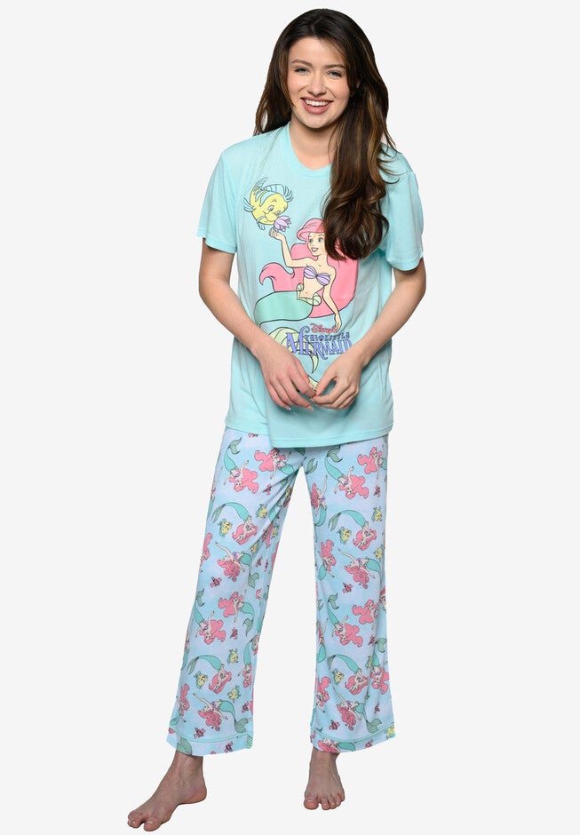 Disney The Little Mermaid Ariel Pajama 2-Piece Set T-Shirt & Pants, , alternate image number 2
