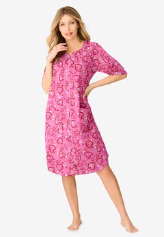 Short French Terry Zip-Front Robe